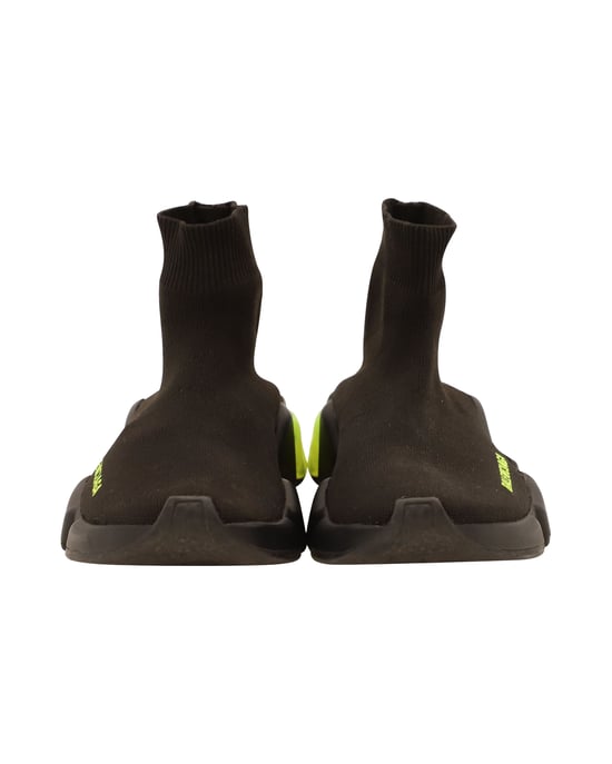Balenciaga Speed Clear Sole Sneakers in Black Polyamide - Image 2