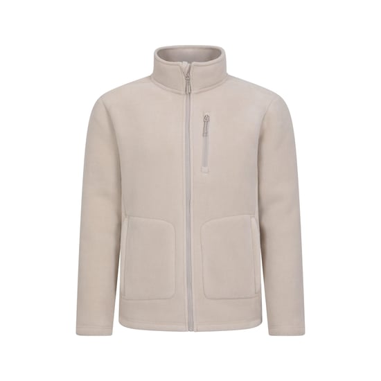 Mountain Warehouse Mens Highland Full Zip Fleece (Beige) - Image 1