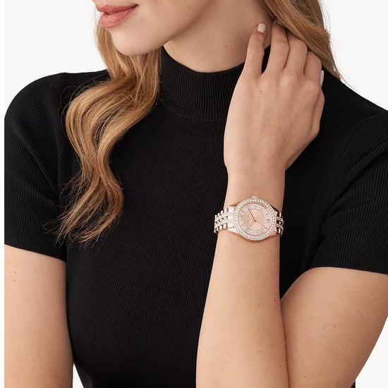Michael Kors MK4710 Harlowe Rose Gold-Tone Ladies Watch - Image 4