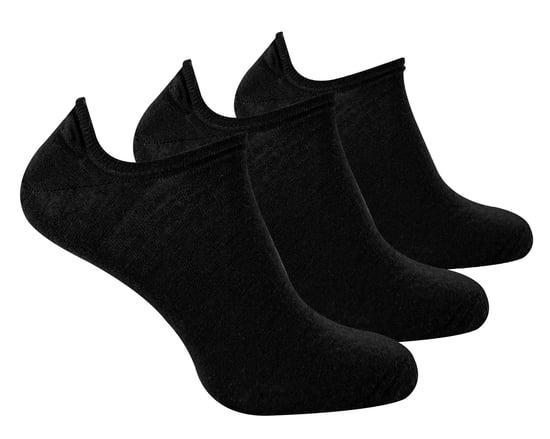 Steven - 3 Pares Multipack Calcetines Invisibles de Lana Merino para Hombre - Negro - Image 1