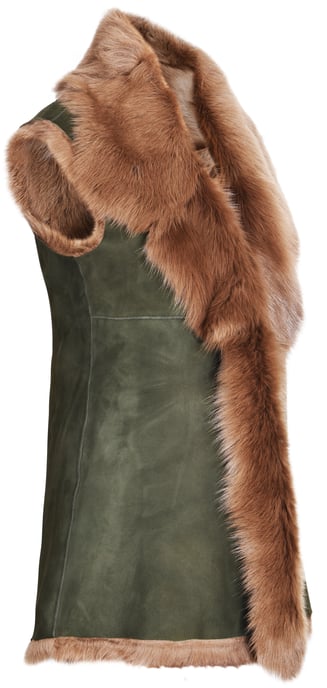 Women's Toscana Sheepskin Long Gilet-Sorocaba