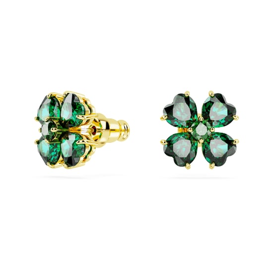 Swarovski 'Idyllia' Women's Gold Plated Metal Stud Earrings - Gold 5666236 - Image 2
