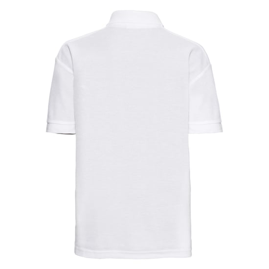 Russell Childrens/Kids Classic Polycotton Polo Shirt (White) - Image 2