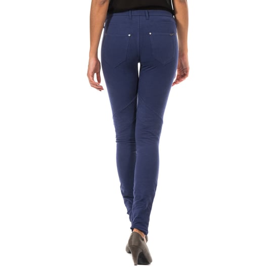 Elastic pants style legging with belt loops 10DBF0752 woman