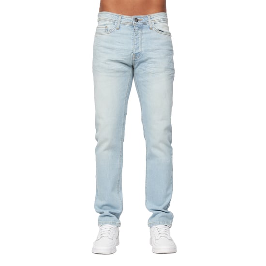 Crosshatch Mens Buraca Slim Jeans (Light Wash) - Image 2