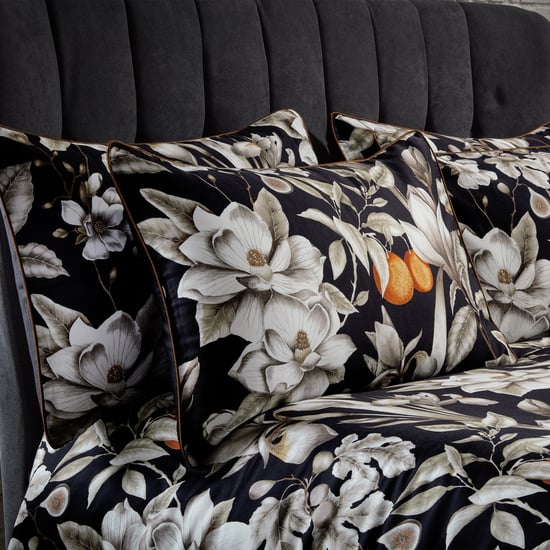 EW by Edinburgh Weavers Juego de fundas de almohada de satén de algodón premium Lavish Floral - Image 1