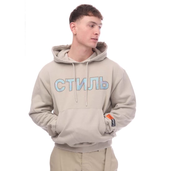 Men's Heron Preston CTNMB Hoodie in Grey blue