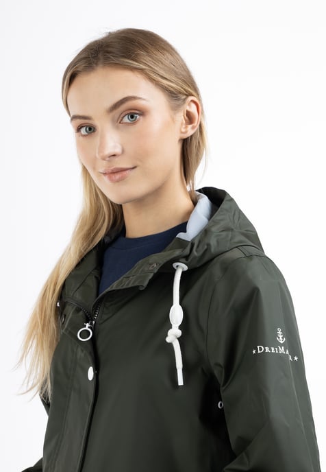 DreiMaster Maritim rain jacket with inner print drymaster - Image 3