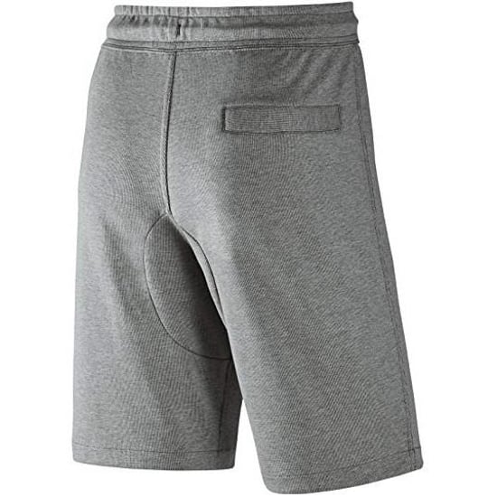 Pantalones cortos de polar Nike para hombre gris con bolsillos con cremallera - Image 2