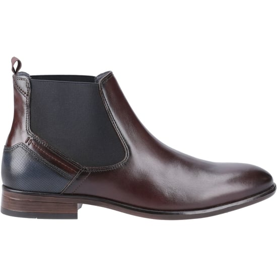 Pod Frank Leather/Textile Men's Chestnut Boots - Image 5