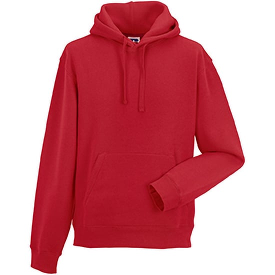Russell Mens Authentic Hooded Sweatshirt / Hoodie (Classic Red) - Image 3