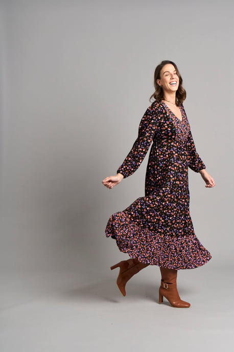 Amal Yolke Dress - Floral