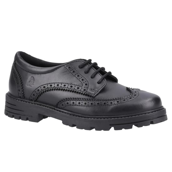 Hush Puppies Girls Maxine Leather School Shoes (Black) - Image 3