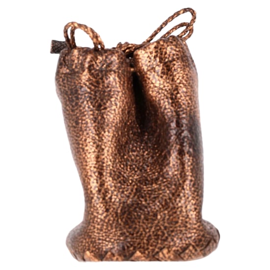 Bottega Veneta Drawstring Pouch in Bronze Cervo Leather - Image 3