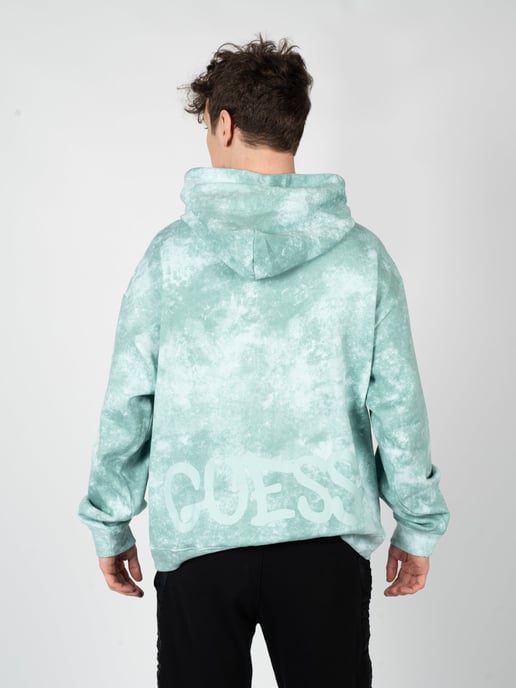 Guess x Brandalised Sudadera Leon Bunny del hombre verde - Image 4