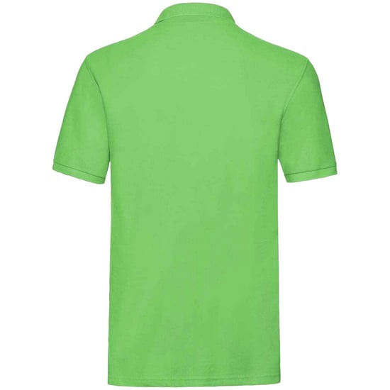 Fruit of the Loom Mens Premium Cotton Pique Polo Shirt (Lime) - Image 2