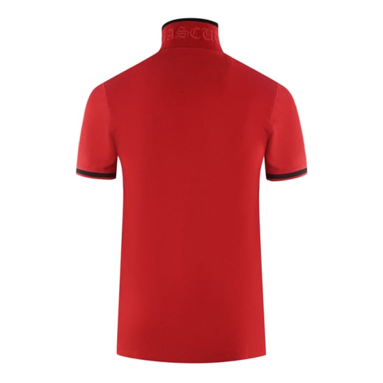 Aquascutum AQ 1851 Polo rojo con ribetes bordados - Image 3