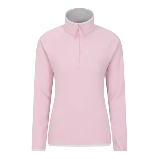 Mountain Warehouse Womens/Ladies Montana Half Zip Fleece Top (Pink) - Image 1