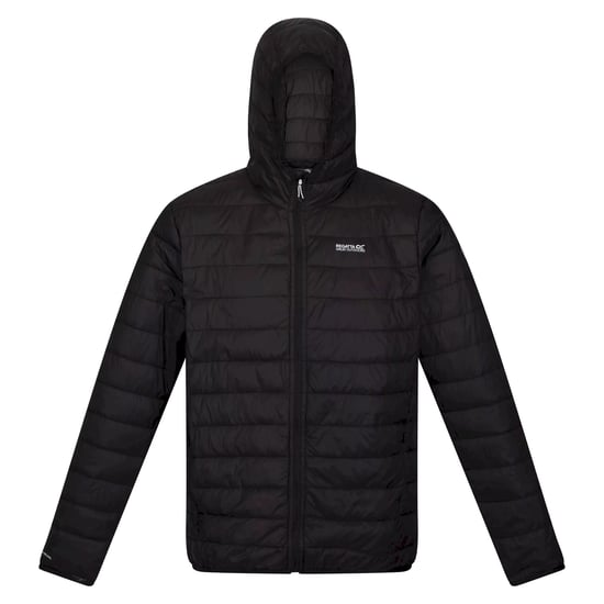Regatta Mens Hillpack Hooded Lightweight Jacket (Black)