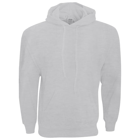 Fruit Of The Loom Mens Hooded Sweatshirt / Hoodie (Heather Grey) - Image 3