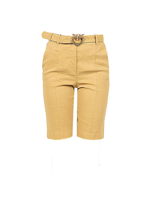 Pinko Shorts Bellona Mujer Beige - Image 1