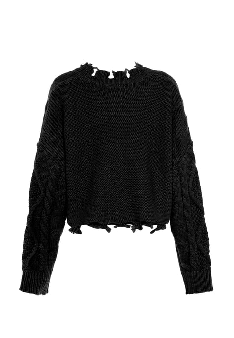 Mymo Knitted pullover women black - Image 2