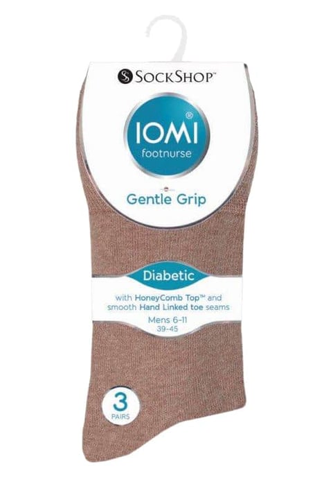 Calcetines diabéticos no elásticos para hombre, pack de 6, con costuras en los dedos unidas a mano - Image 2