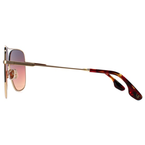 Victoria Beckham Aviator Womens Gold Brown Gradient VB132S