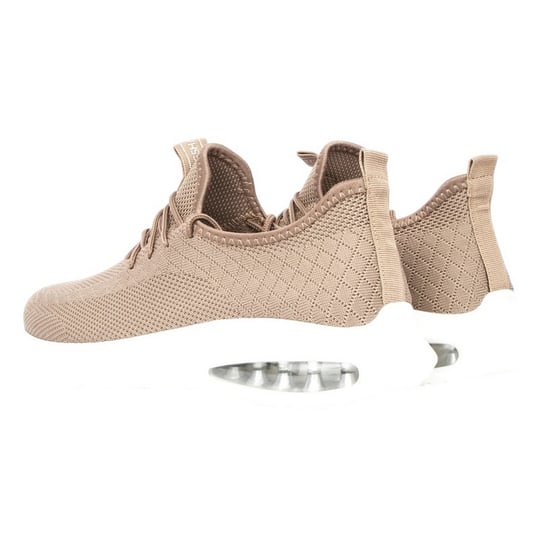 Crosshatch Mens Trevel Trainers (Stone) - Image 2