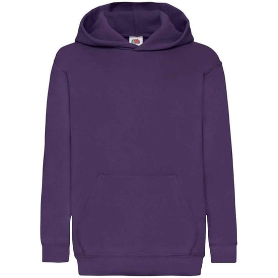 Fruit of the Loom Childrens/Kids Classic Hooded Sweatshirt (Purple) - Image 1