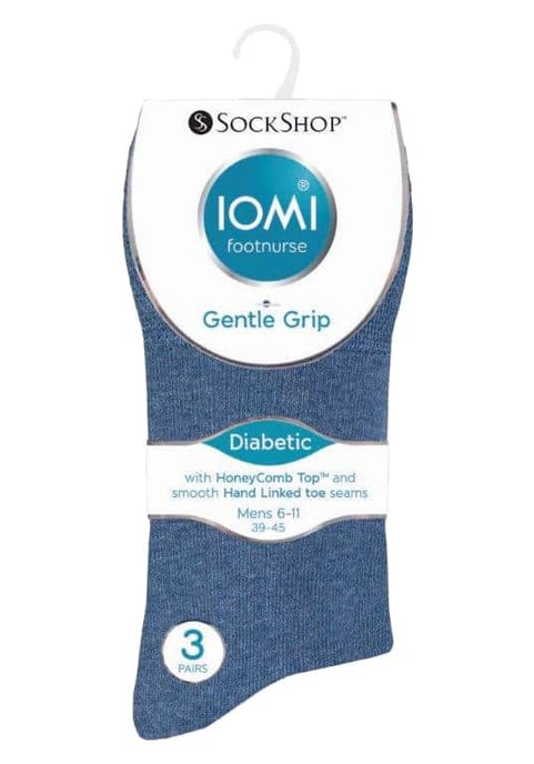 Calcetines diabéticos no elásticos para hombre, pack de 6, con costuras en los dedos unidas a mano - Image 2