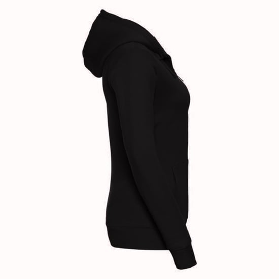 Russell Ladies Premium Authentic Zipped Hoodie (3-Layer Fabric) (Black) - Image 3