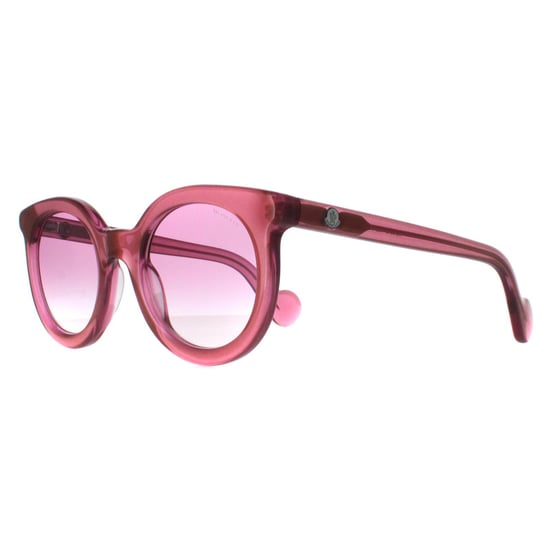 Moncler Round Womens Shiny Transparent Fuxia Pink Gradient ML0015