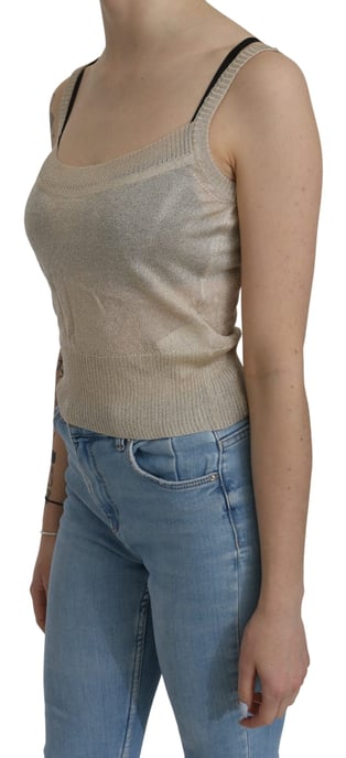 Top Transparente Beige Sin Mangas BYBLOS - Image 3