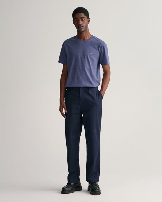 GANT Men's Regular Fit Short Sleeve T-Shirt Shield Logo