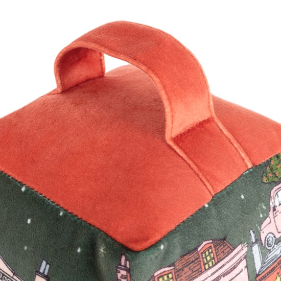 furn. Christmas Spirit Velvet Door Stop