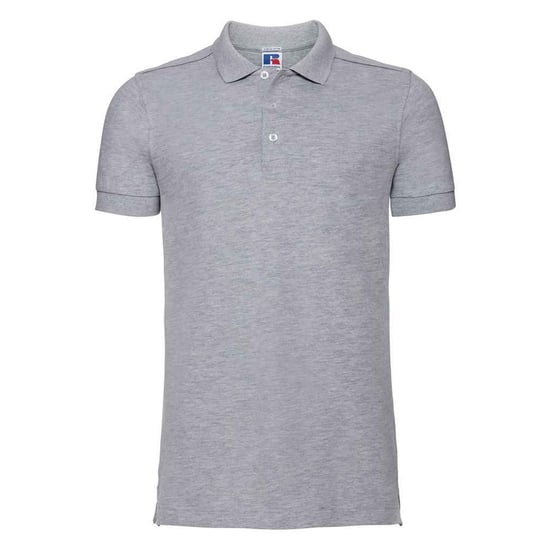 Russell Mens Pique Stretch Polo Shirt (Light Oxford) - Image 1