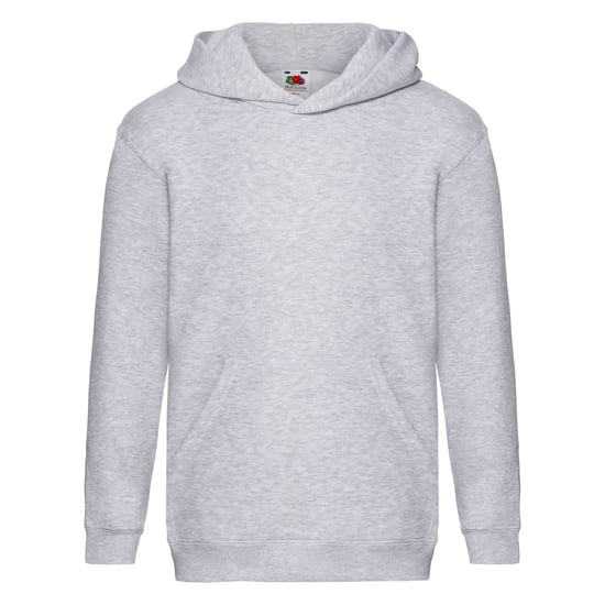Fruit Of The Loom Kids Unisex Premium 70/30 Hooded Sweatshirt / Hoodie (Heather Grey) - Image 1