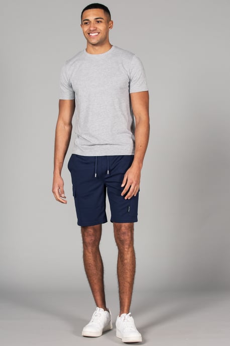 Blue Cargo-Style Shorts