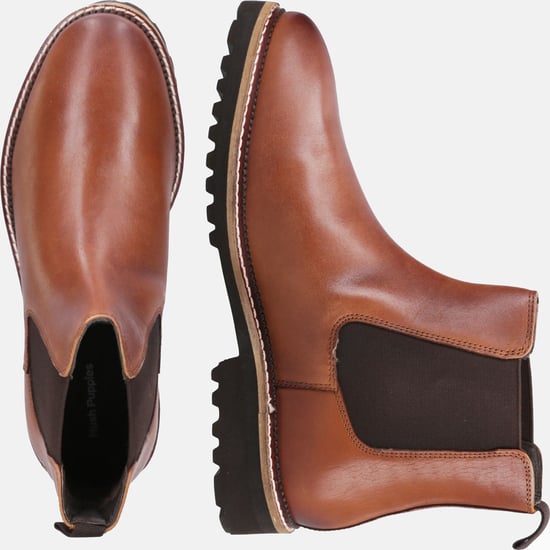Hush Puppies Gwyneth Chelsea Suede Women's Tan Boots - Image 6