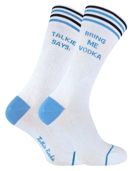 TALKIE SOCKS - Calcetines de algodón unisex Bring Me Beer & Vodka - Image 1