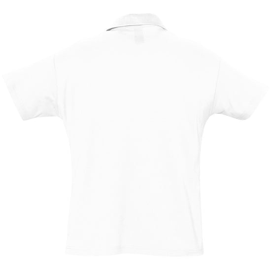SOLS Mens Summer II Pique Short Sleeve Polo Shirt (White) - Image 2