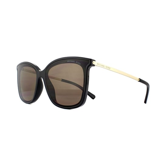 Michael Kors Sunglasses Zermatt 2079U 333273 Shiny Black & Metallic Gold Brown