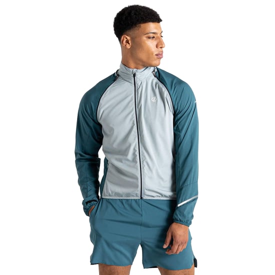 Dare 2B Mens Oxidate Windshell Jacket (Slate/Meadowbrook Green) - Image 3