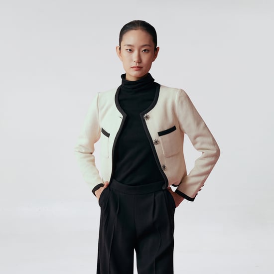 Crop contrasting bias jacket - Image 3