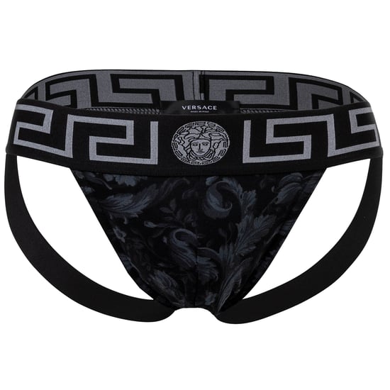 Versace  Stretch Organic Jersey Barocco  All Over Jockstrap - Image 1
