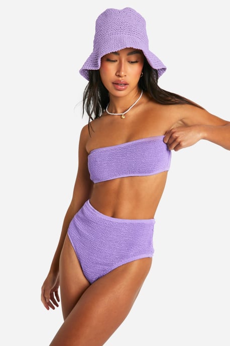 Premium Crinkle High Waisted Bikini Brief - Image 1