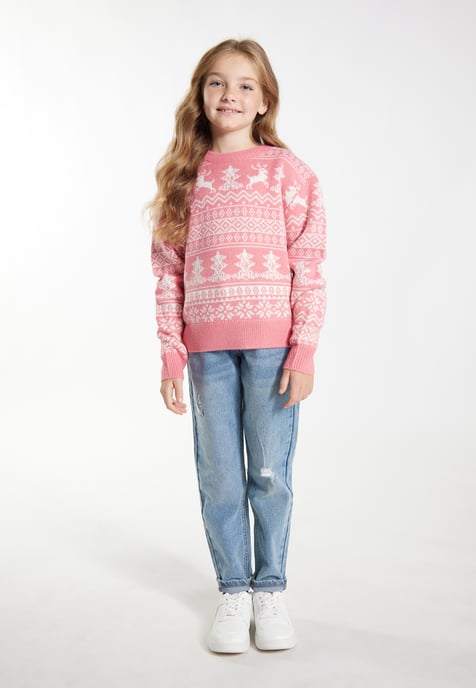 Mymo Pullover pink white - Image 2
