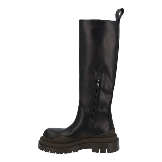 Bottega Veneta Women Tire Kneehigh Boots In Black And Camping - Image 2