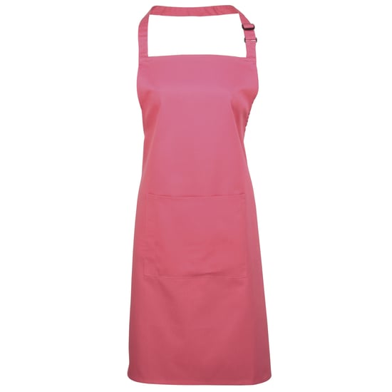 Premier Ladies/Womens Colours Bip Apron With Pocket (Fuchsia)